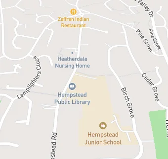 map for Hempstead Infant School