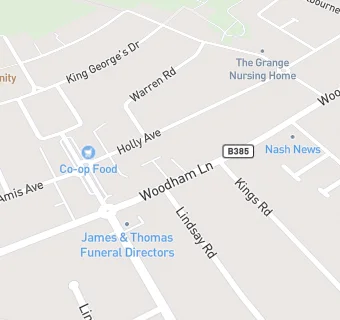 map for Woodham New and Pound Store