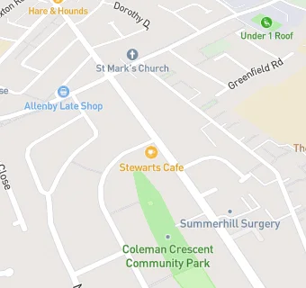 map for Stewarts Cafe