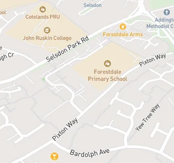 map for Aspens Services At Forestdale Primary School