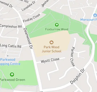 map for Parkwood Primary School