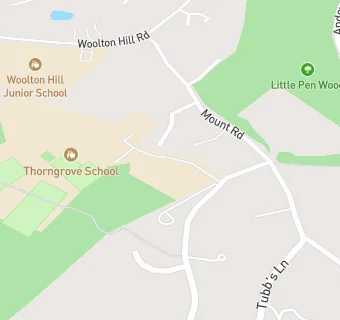 map for Thorngrove School