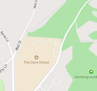 map for The Clere School