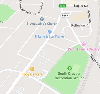 map for Travelodge South Croydon