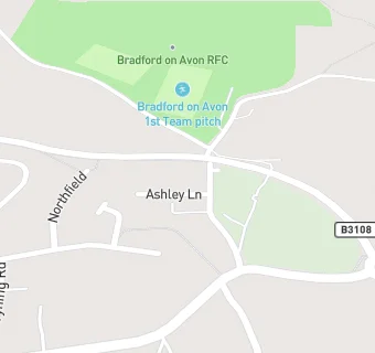 map for Bradford on Avon Rugby Club Ltd