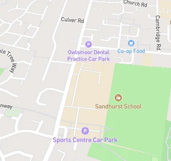 map for Sandhurst School