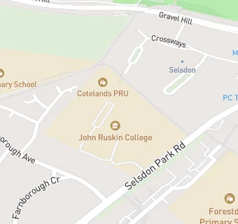 map for John Ruskin College