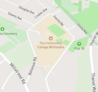 map for The Community College Whitstable