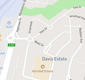 map for West Drive Surgery