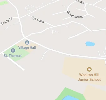 map for St Thomas' Church of England Infant School, Woolton Hill