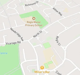 map for Milton Regis Bowling Club