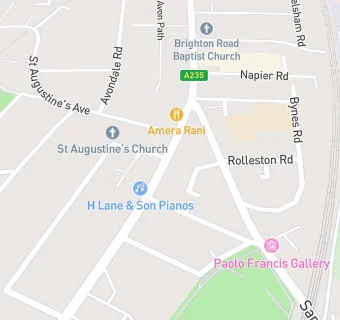 map for Croydon Burgers At Ruchi