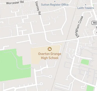 map for Overton Grange School