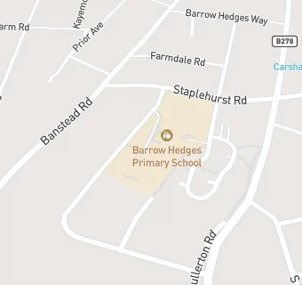 map for Barrow Hedges Primary School