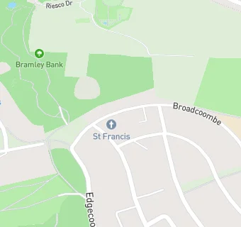 map for St Francis Monks Hill Food Stop