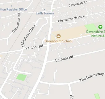 map for Greenholm School