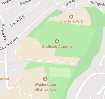 map for Bradfields School