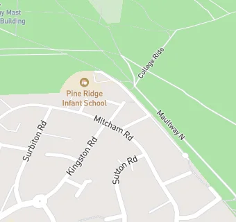 map for Pine Ridge Infant School