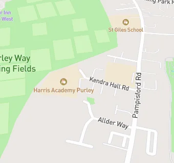 map for Harris Academy Purley