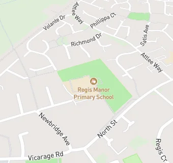 map for Regis Manor Primary School