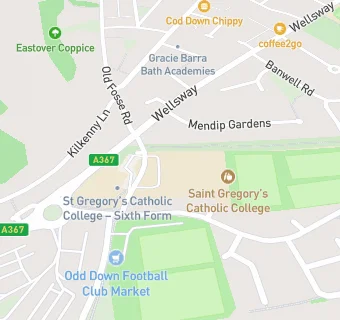 map for Saint Gregory's Catholic College