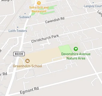 map for Devonshire Primary School