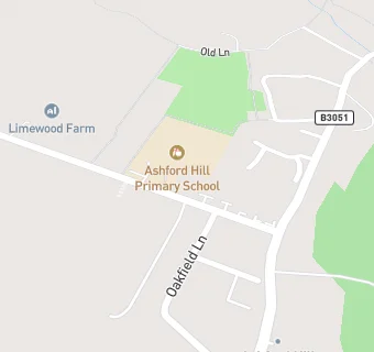 map for Ashford Hill Primary School