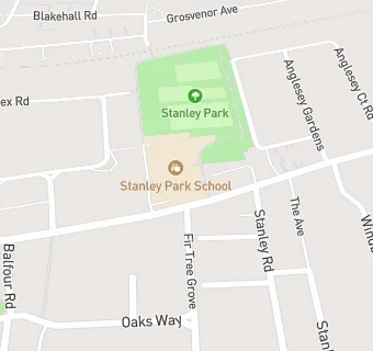 map for Stanley Park Junior School