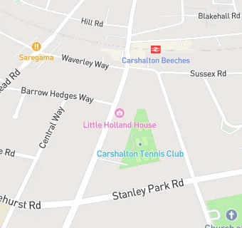 map for Carshalton Lawn Tennis Club