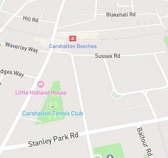 map for Carshalton Fields Surgery