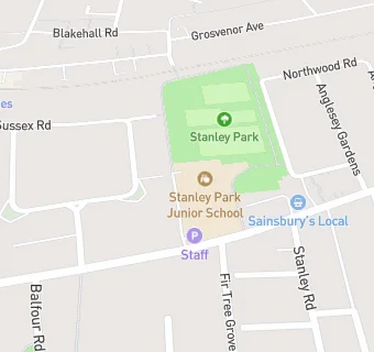 map for Stanley Park Junior School Canteen