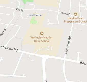 map for Wellesley Haddon Dene School