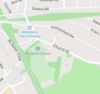 map for All Saints District Church Council