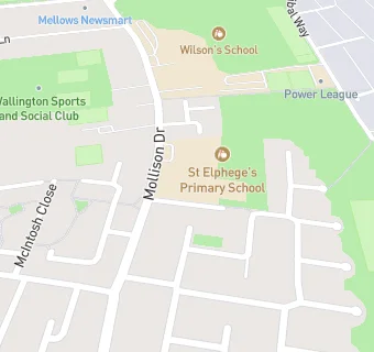 map for St Elphege's RC Infants' School