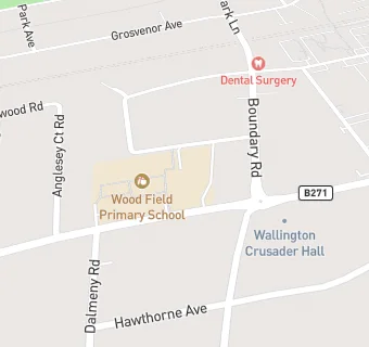 map for Wood Field Primary School