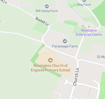 map for Newington Church of England Primary School