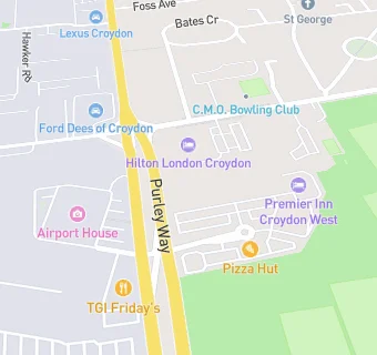 map for Pizza Hut Restaurant