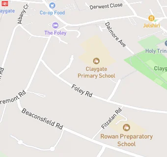 map for Claygate Primary School