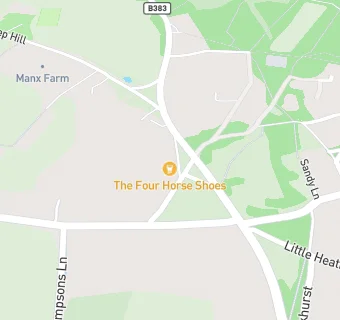 map for The Four Horseshoes