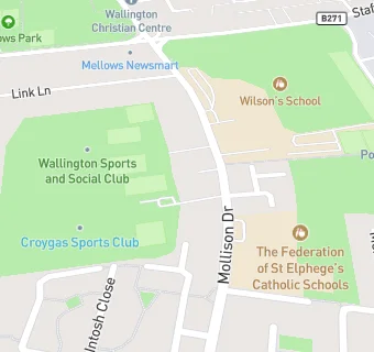 map for Wallington Medical Centre