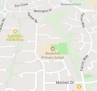 map for Bowerhill Primary School