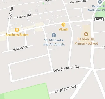 map for The Centre/The Goldsmiths