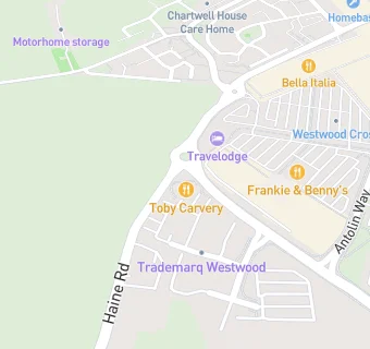 map for Toby Carvery Thanet