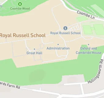 map for Royal Russell School