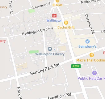 map for Wallington Family Practice