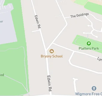 map for Bryony School