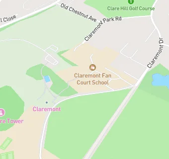 map for Claremont Fan Court School