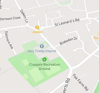 map for Holy Trinity Church Hall