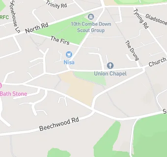 map for Combe Down Infant School