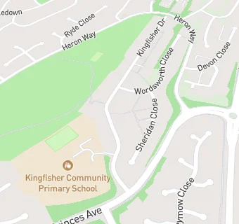 map for Kingfisher Community Primary School